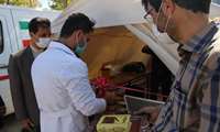 گزارش تصویری مراسم افتتاحیه پایگاه تجمیعی واکسیناسیون خودرویی شماره 6 شهرستان در دانشکده پرستاری و پیراپزشکی نهاوند