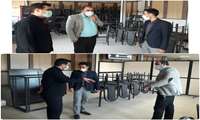 بازدید رياست از سالن غذاخوری و آشپزخانه دانشكده